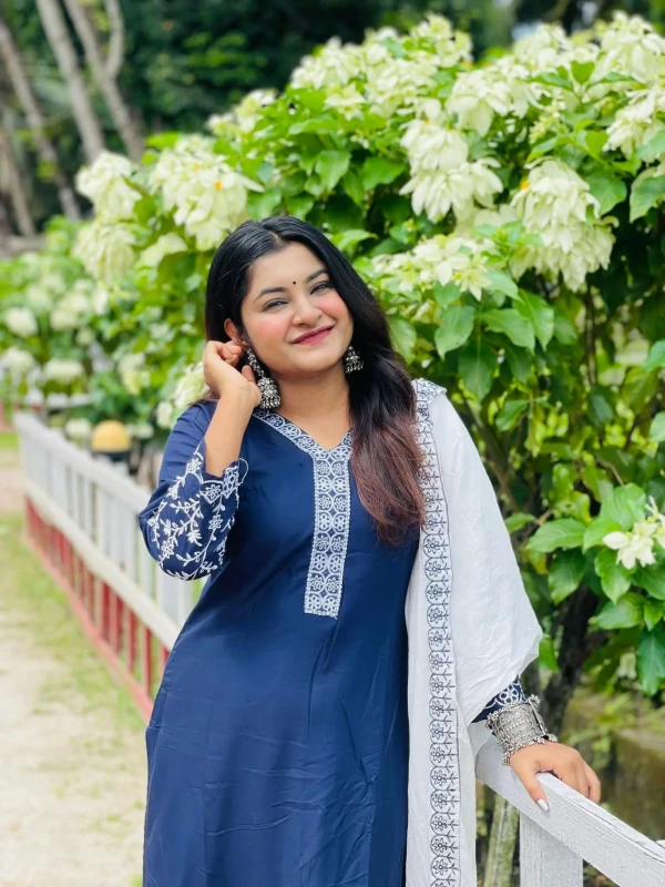 Navy Blue Three Piece