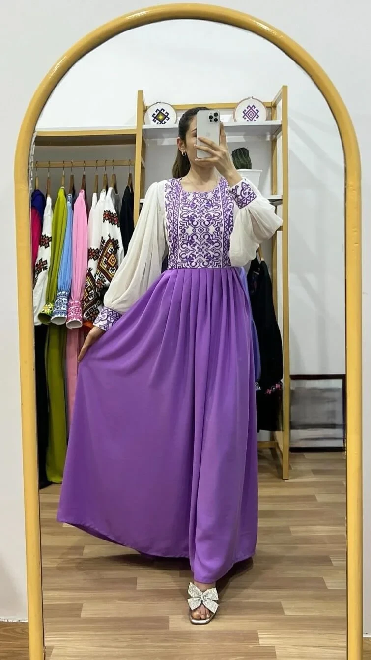 Cherry Georgette Gown-11