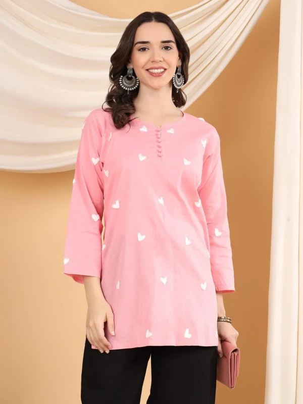 Embroidery Love Tops-3