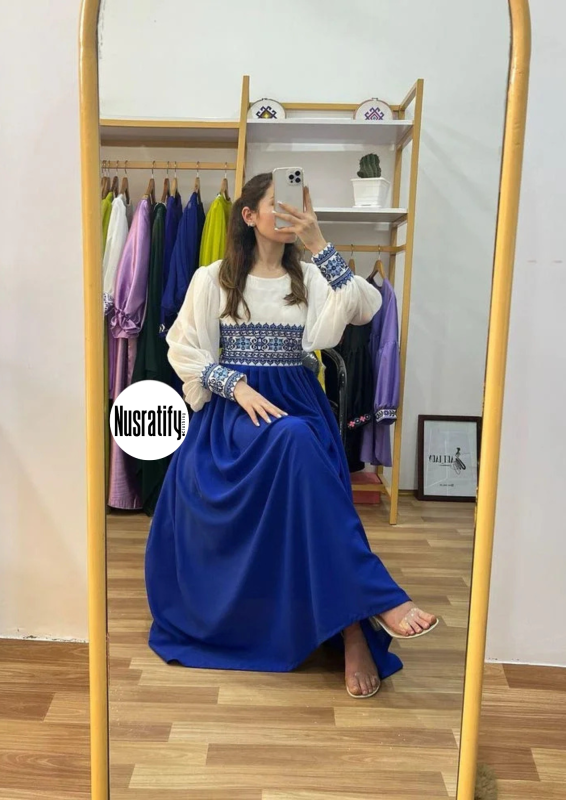 Cherry Georgette Gown-5